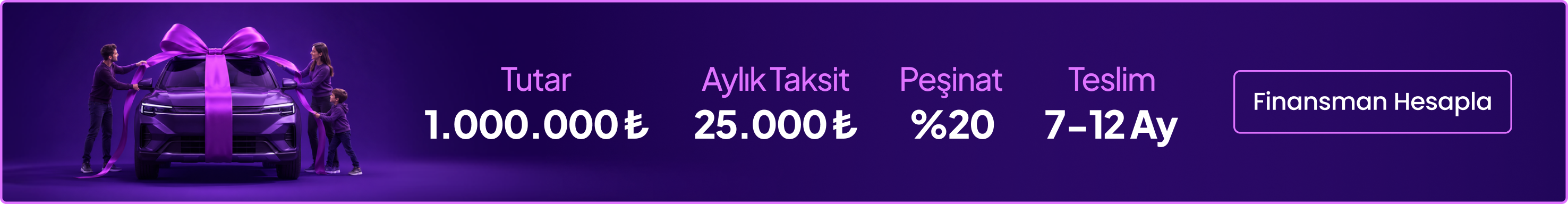 Araç listeleme banner