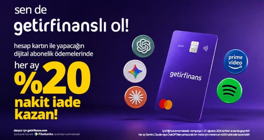 dijital aboneliklerde %20 nakit iade fırsatı!
